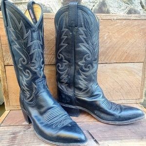 Vintage Leather Women's Cowboy Boots